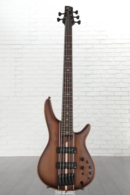  Ibanez Premium SR1355B 5-string Bass Guitar - Dual Mocha Burst Flat