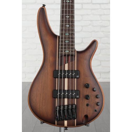  Ibanez Premium SR1355B 5-string Bass Guitar - Dual Mocha Burst Flat