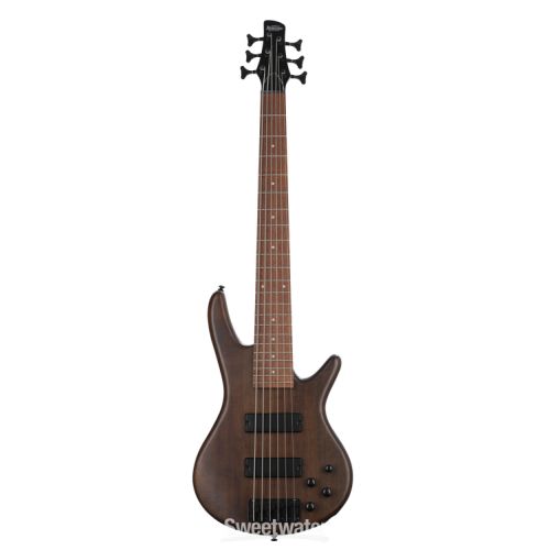  Ibanez Gio GSR206BWNF Bass Guitar Essentials Bundle - Walnut Flat