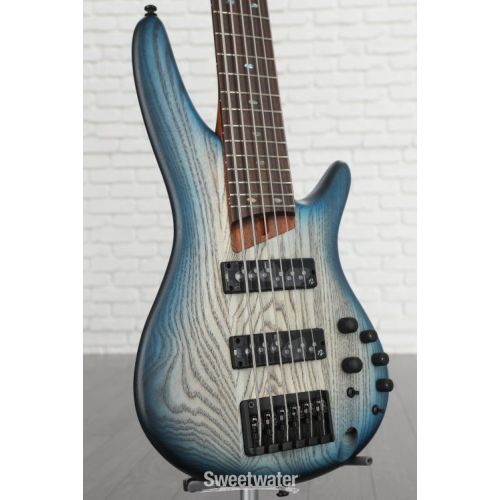  Ibanez Standard SR606E Bass Guitar - Cosmic Blue Starburst Flat