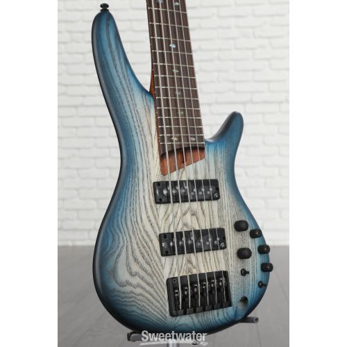  Ibanez Standard SR606E Bass Guitar - Cosmic Blue Starburst Flat