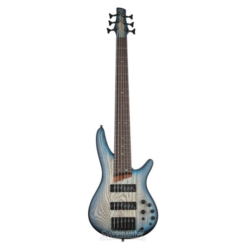  Ibanez Standard SR606E Bass Guitar - Cosmic Blue Starburst Flat