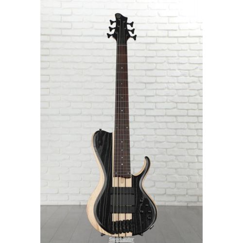  Ibanez Bass Workshop BTB866SC 6-string Bass Guitar - Weathered Black Low Gloss