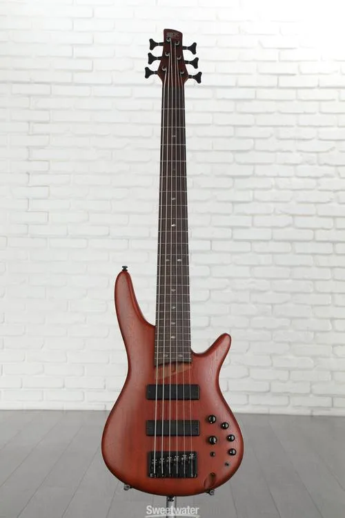  Ibanez SR506E Bass Guitar - Brown Mahogany Demo
