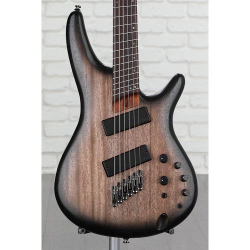  Ibanez Bass Workshop SRC6MS 6-string Multi-Scale Bass Guitar - Black Stained Burst Low Gloss