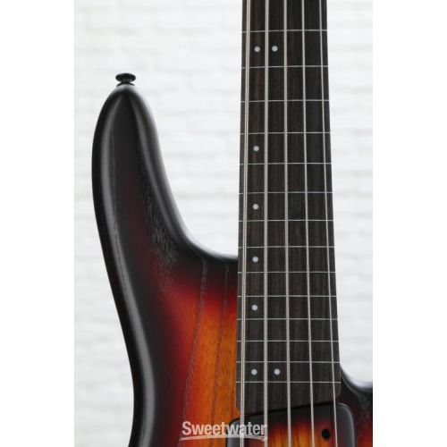  Ibanez Gary Willis Signature GWB205 Fretless Bass Guitar - Tequila Sunrise Flat