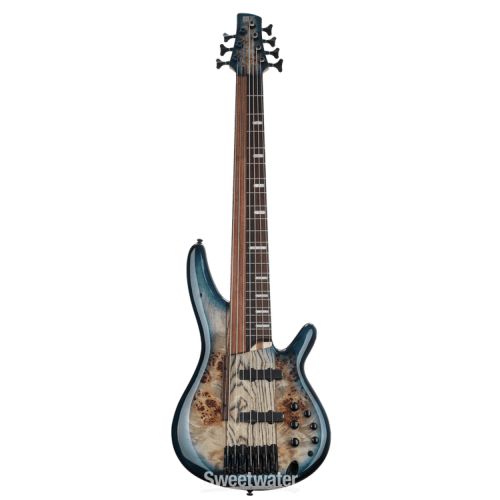  Ibanez Bass Workshop SRAS7 Ashula 7-string Bass Guitar - Cosmic Blue Starburst