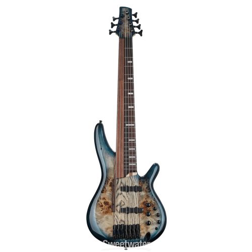  Ibanez Bass Workshop SRAS7 Ashula 7-string Bass Guitar - Cosmic Blue Starburst