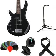 Ibanez miKro GSRM20 Left-handed Bass Guitar Essentials Bundle - Black