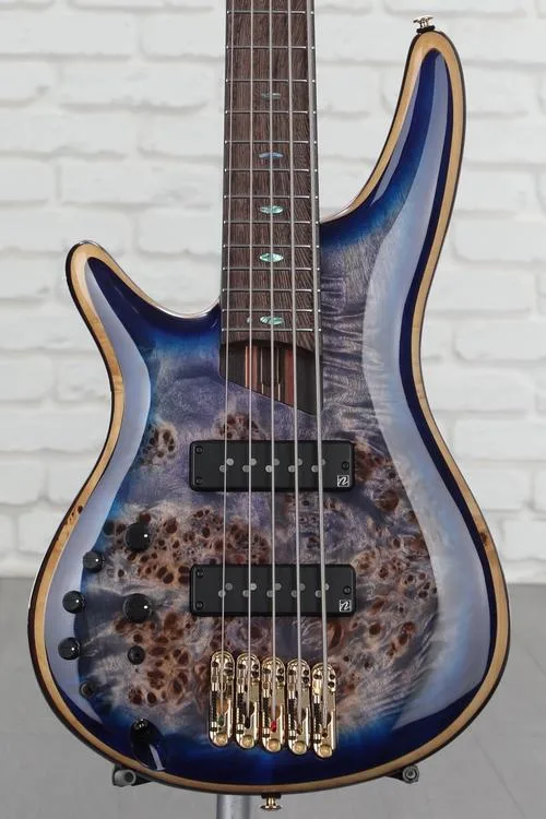 Ibanez Premium SR2605L Bass Guitar - Cerulean Blue Burst