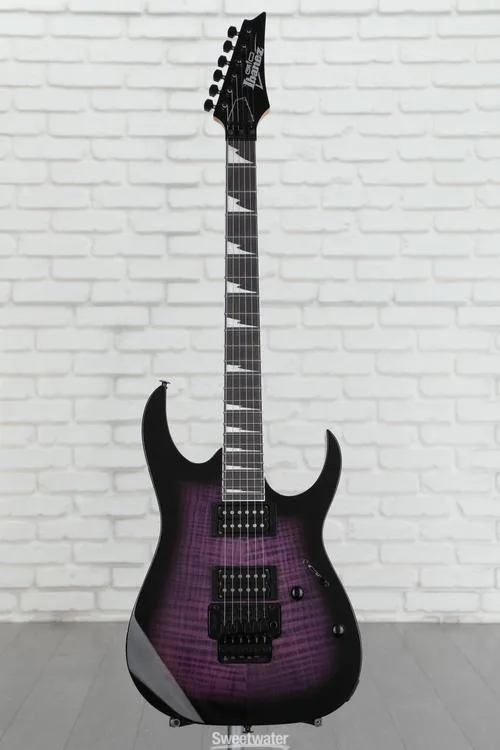  Ibanez Gio RG320FAT Electric Guitar - Transparent Violet Sunburst Demo