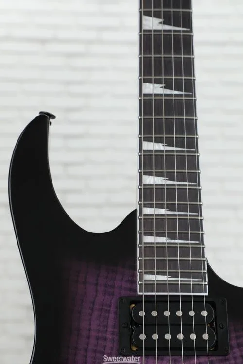  Ibanez Gio RG320FAT Electric Guitar - Transparent Violet Sunburst Demo