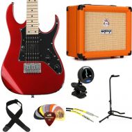 Ibanez Gio MiKro GRGM21M and Orange Crush 20 Amp Essentials Bundle - Candy Apple