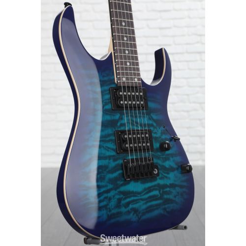  Ibanez Gio GRGA120QA - Transparent Blue Burst