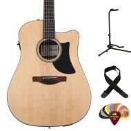 Ibanez AAD50CE Advanced Acoustic-electric Guitar Essentials Bundle - Natural