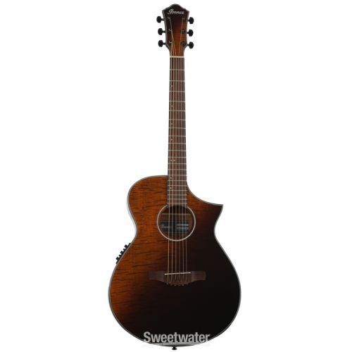  Ibanez AEWC32FM Acoustic-Electric Guitar - Amber Sunset Fade