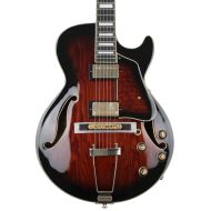 Ibanez Artcore Expressionist AG95QA Hollowbody Electric Guitar - Dark Brown Sunburst