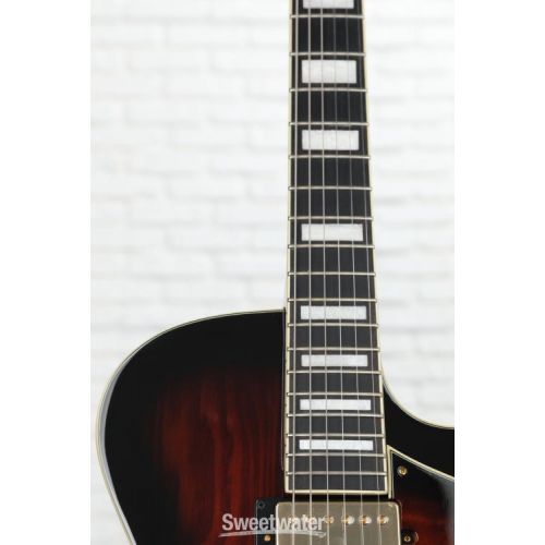  Ibanez Artcore Expressionist AG95QA Hollowbody Electric Guitar - Dark Brown Sunburst