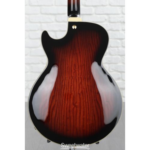  Ibanez Artcore Expressionist AG95QA Hollowbody Electric Guitar - Dark Brown Sunburst