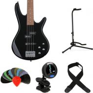 Ibanez Gio GSR200BK Bass Guitar Essentials Bundle - Black