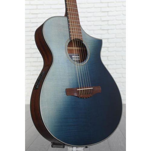  Ibanez AEWC32FM Acoustic-Electric Guitar - Indigo Sunset Fade