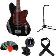 Ibanez Talman TMB100 Bass Guitar Essentials Bundle - Black