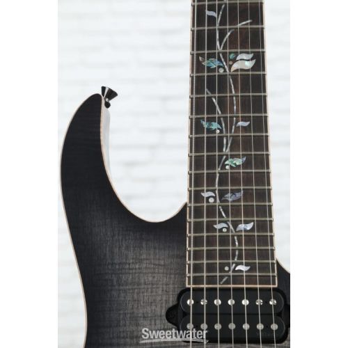  Ibanez J Custom RG8527 7-string Electric Guitar - Black Rutile