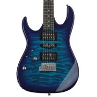 Ibanez Gio GRX70QAL Left-handed Electric Guitar - Transparent Blue Burst