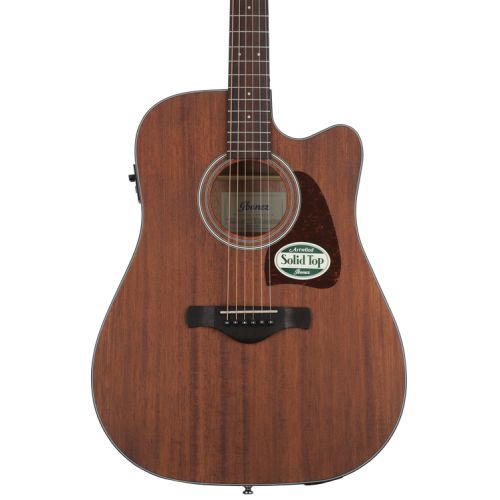  Ibanez AW54CE Acoustic-electric Guitar Essentials Bundle - Open Pore Natural