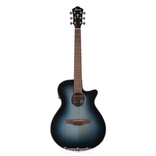  Ibanez AEG50 Acoustic-Electric Guitar - Indigo Blue Burst High Gloss