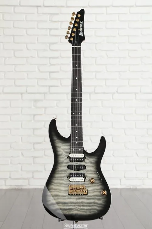  Ibanez Premium AZ47P1QM Electric Guitar - Black Ice Burst