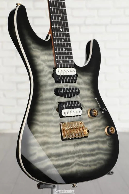  Ibanez Premium AZ47P1QM Electric Guitar - Black Ice Burst