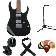 Ibanez GIO GRG121SP Electric Guitar Essentials Bundle - Black Night