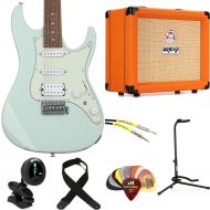 Ibanez AZES Electric Guitar and Orange Crush 20RT Amp Bundle - Mint Green