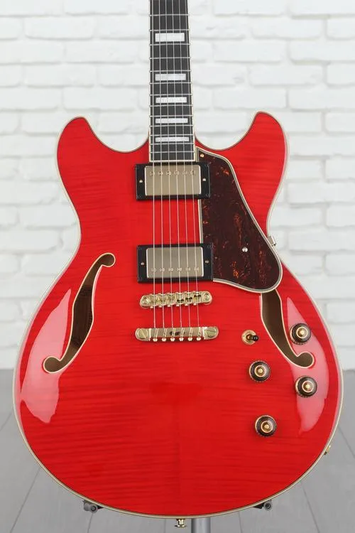 Ibanez Artcore Expressionist AS93FM Semi-Hollow Electric Guitar - Transparent Cherry Red Demo