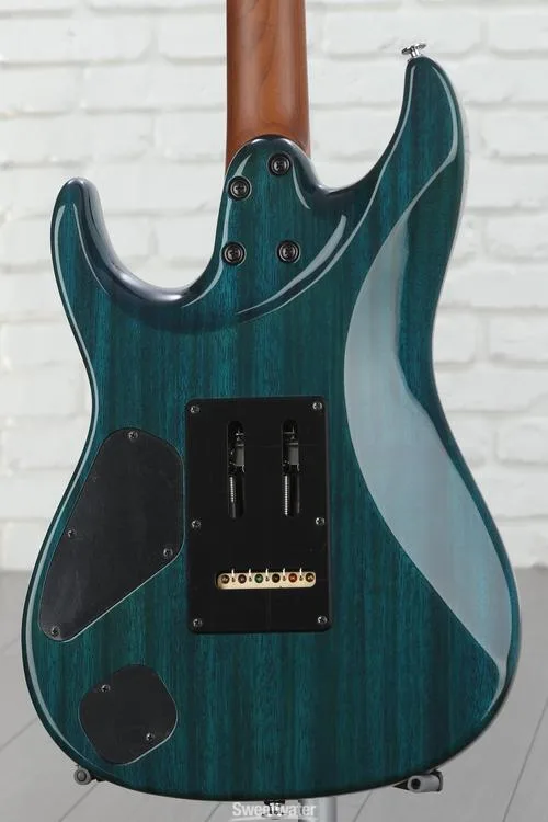  Ibanez Martin Miller Signature MMN1 Electric Guitar - Transparent Aqua Blue