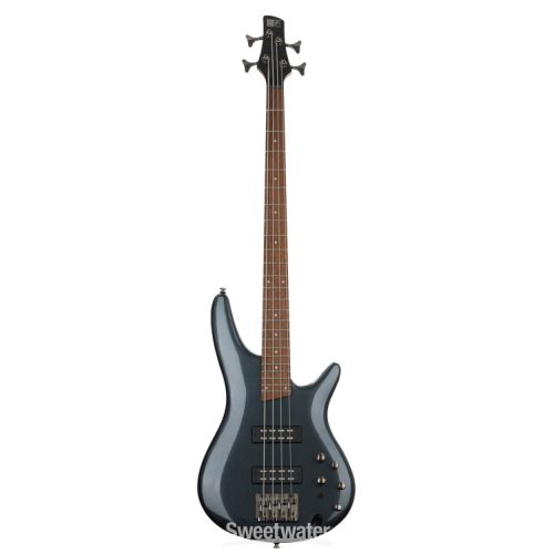  Ibanez Standard SR300E Bass Guitar Essentials Bundle - Iron Pewter