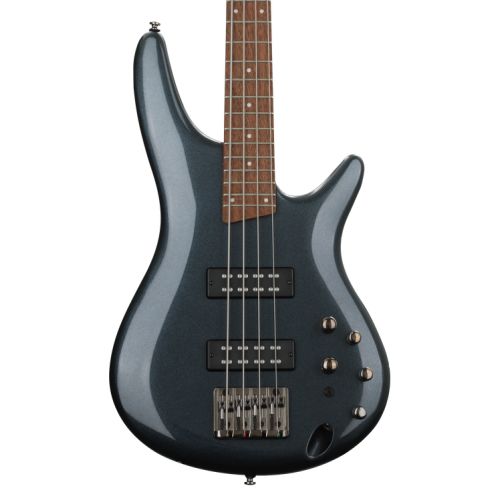  Ibanez Standard SR300E Bass Guitar Essentials Bundle - Iron Pewter