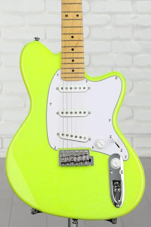 Ibanez Yvette Young Signature YY10 - Slime Green Sparkle Demo