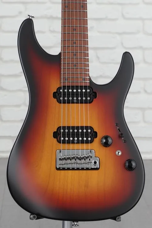Ibanez Prestige AZ24027 7-string Electric Guitar - Tri Fade Burst Flat