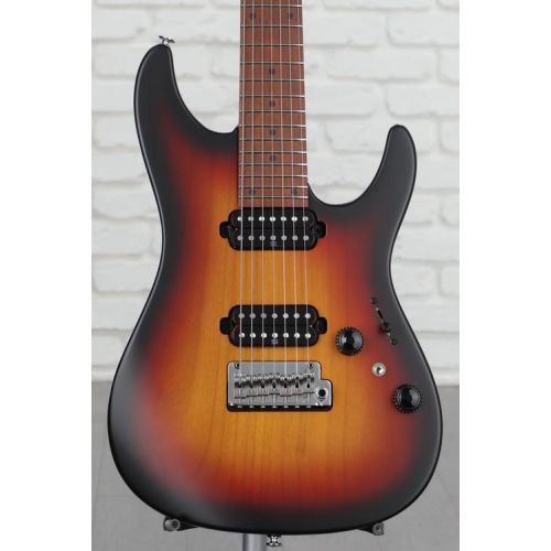  Ibanez Prestige AZ24027 7-string Electric Guitar - Tri Fade Burst Flat