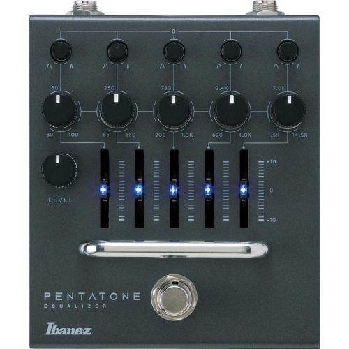  Ibanez PTEQ Penatone 5-band Parametric EQ Pedal with Patch Cables