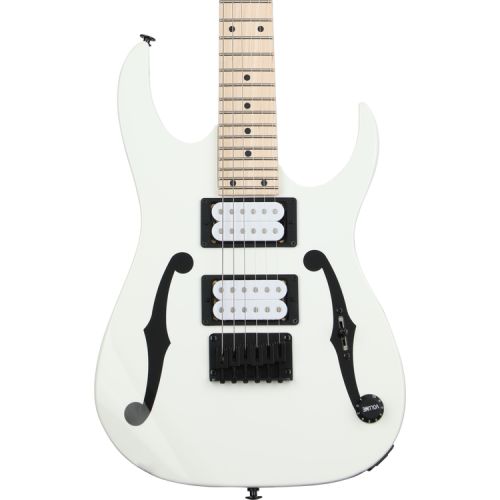  Ibanez Paul Gilbert Signature PGMM31 Electric Guitar and Orange Crush 20 Amp Essentials Bundle - White