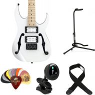 Ibanez Paul Gilbert Signature PGMM31 Electric Guitar Essentials Bundle - White