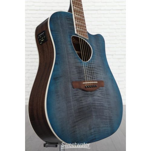  Ibanez Altstar ALT30FM Acoustic-electric Guitar - Blue Doom Burst High Gloss