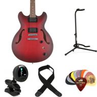 Ibanez Artcore AS53 Semi-hollowbody Electric Guitar Essentials Bundle - Sunburst Red Flat