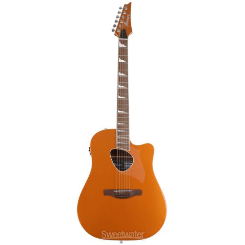  Ibanez Altstar ALT30 Acoustic-Electric Guitar Essentials Bundle - Dark Orange Metallic