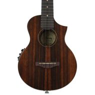 Ibanez UEW13MEE Acoustic-Electric Ukulele - Dark Brown Open Pore