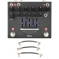 Ibanez Pentatone Preamp and Equalizer Pedal with Patch Cables