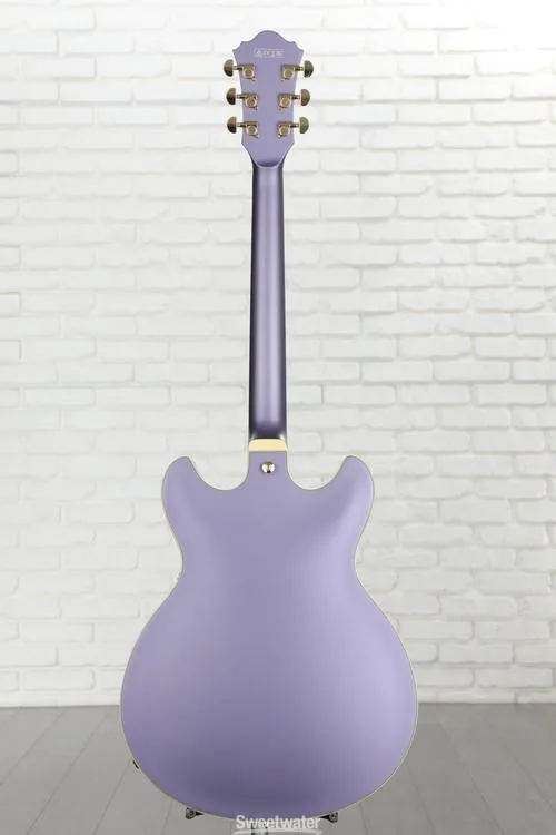  Ibanez Artcore AS73G Semi-hollow Electric Guitar - Metallic Purple Flat